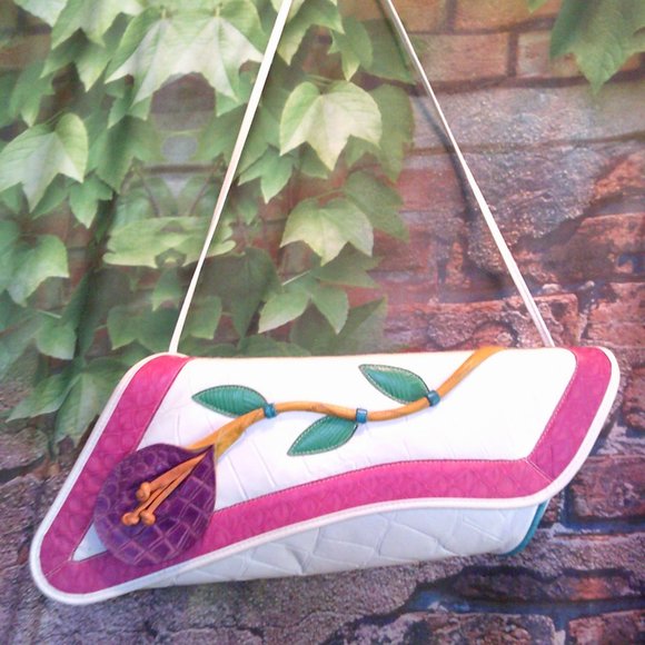 Vintage Genuine Leather Boho Shoulder Bag - Picture 1 of 6